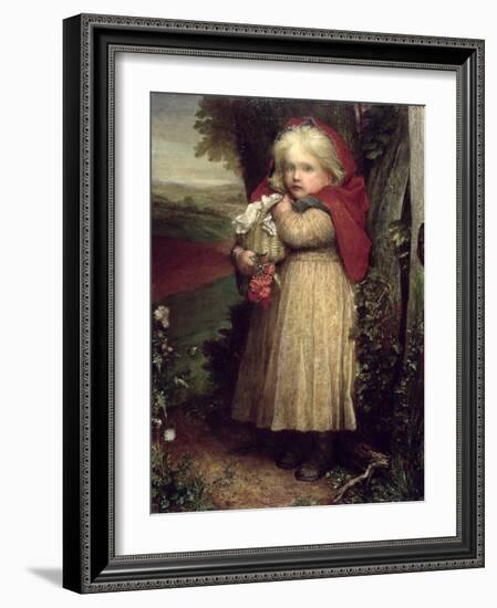 Little Red Riding Hood, 1890 (Oil on Canvas)-George Frederic Watts-Framed Giclee Print