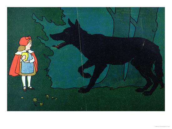 Little Red Riding Hood And The Wolf Cover Illustration For A Child S Colouring Book Circa 1910 Giclee Print Art Com Little Red Riding Hood And The Wolf Cover Illustration For A Child S Colouring Book Circa 1910 Giclee Print Art Com
