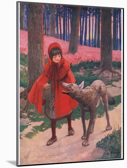 Little Red Riding Hood (Litho)-John Hassall-Mounted Giclee Print