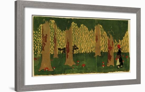 Little Red Riding Hood-Auguste Macke-Framed Giclee Print