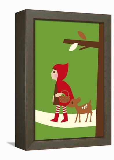 Little Red Riding Hood-Dicky Bird-Framed Premier Image Canvas