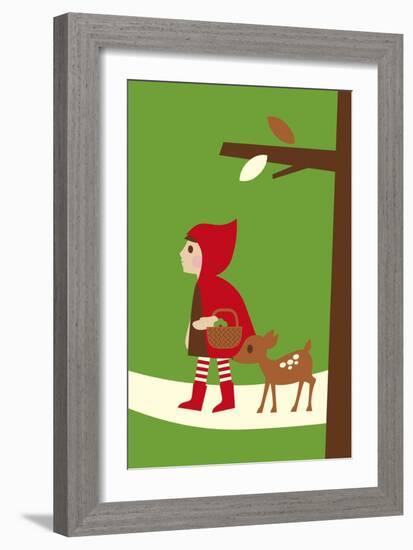 Little Red Riding Hood-Dicky Bird-Framed Giclee Print