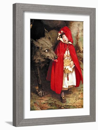 Little Red Riding Hood-Jessie Willcox-Smith-Framed Art Print