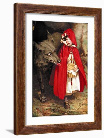 Little Red Riding Hood-Jessie Willcox-Smith-Framed Art Print