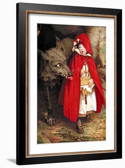 Little Red Riding Hood-Jessie Willcox-Smith-Framed Art Print