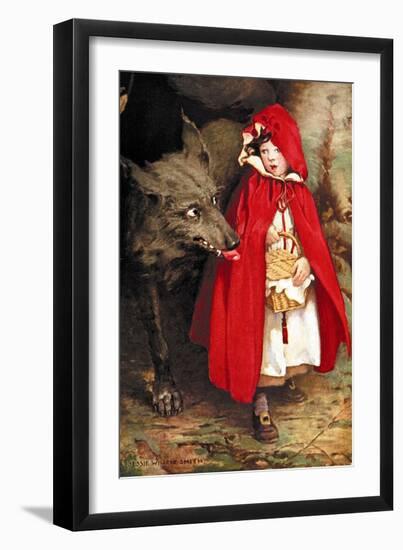 Little Red Riding Hood-Jessie Willcox-Smith-Framed Art Print