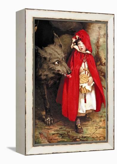 Little Red Riding Hood-Jessie Willcox-Smith-Framed Stretched Canvas