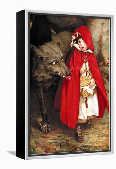 Little Red Riding Hood-Jessie Willcox-Smith-Framed Stretched Canvas