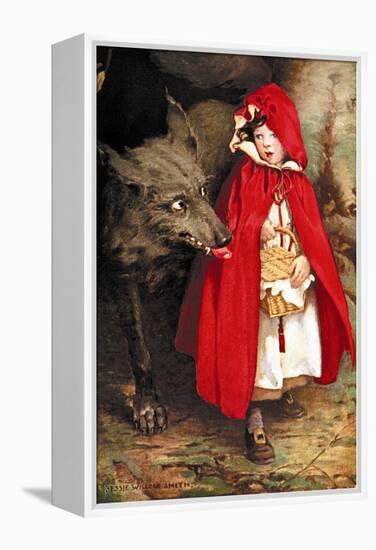 Little Red Riding Hood-Jessie Willcox-Smith-Framed Stretched Canvas