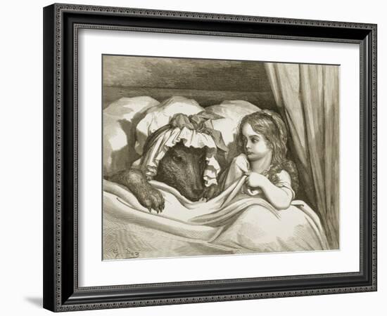 Little Red Riding Hood-Gustave Doré-Framed Giclee Print