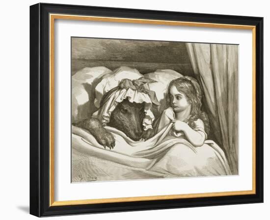 Little Red Riding Hood-Gustave Doré-Framed Giclee Print