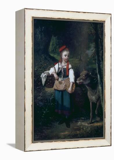 Little Red Riding Hood-Louis Cabaillot Lasalle-Framed Premier Image Canvas