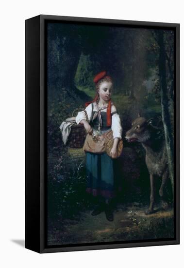 Little Red Riding Hood-Louis Cabaillot Lasalle-Framed Premier Image Canvas
