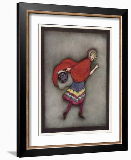 Little Red Riding Hood-Jennie Harbour-Framed Art Print