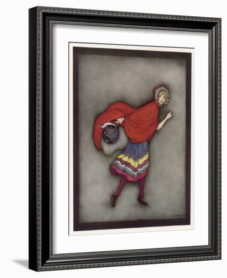 Little Red Riding Hood-Jennie Harbour-Framed Art Print