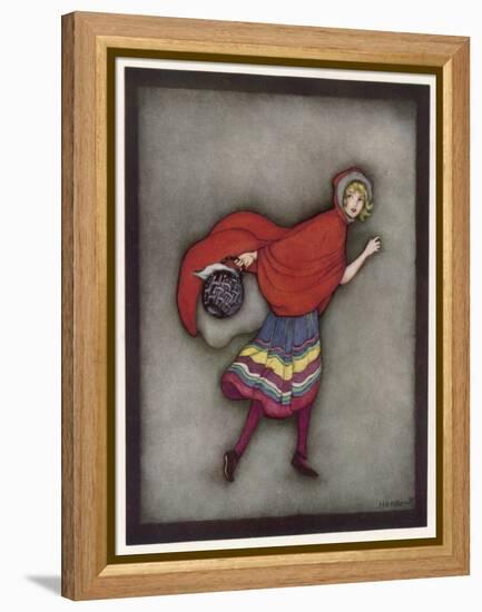 Little Red Riding Hood-Jennie Harbour-Framed Stretched Canvas