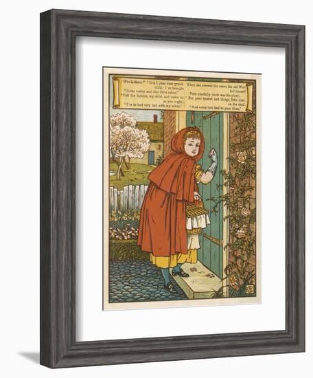 Little Red Riding Hood-Walter Crane-Framed Art Print