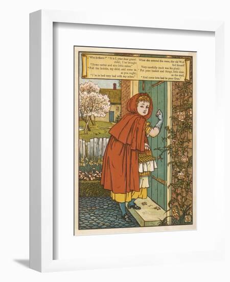 Little Red Riding Hood-Walter Crane-Framed Art Print