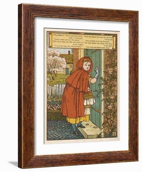 Little Red Riding Hood-Walter Crane-Framed Art Print