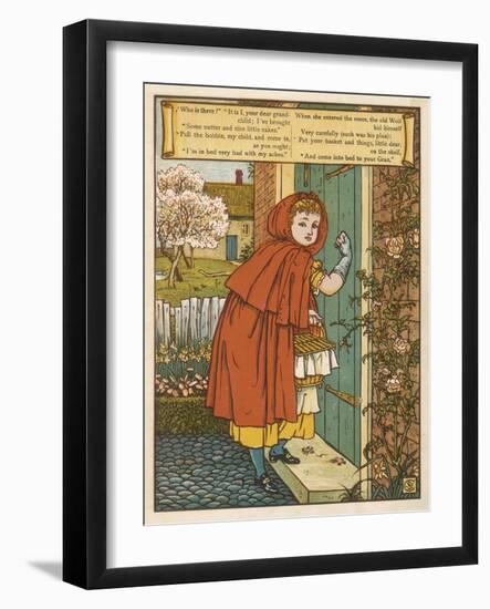 Little Red Riding Hood-Walter Crane-Framed Art Print