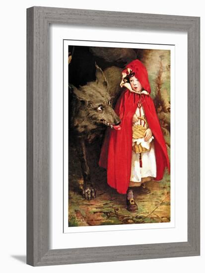 Little Red Riding Hood-Jessie Willcox-Smith-Framed Art Print