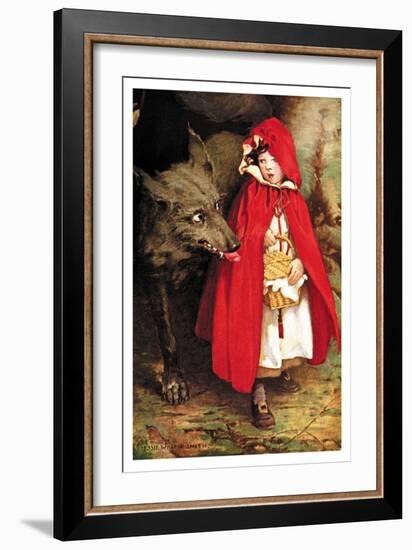 Little Red Riding Hood-Jessie Willcox-Smith-Framed Art Print