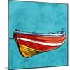 Little Red Rowboat-Ynon Mabat-Mounted Art Print