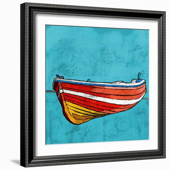 Little Red Rowboat-Ynon Mabat-Framed Art Print