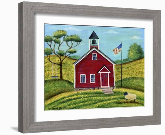 Little Red School House-Cheryl Bartley-Framed Giclee Print