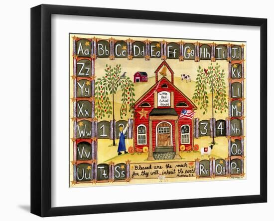 Little Red School House-Cheryl Bartley-Framed Giclee Print