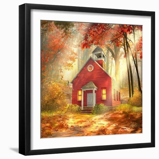 Little Red Schoolhouse-Joel Christopher Payne-Framed Giclee Print