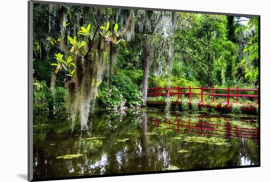 Little Red Southern Footbridge-George Oze-Mounted Photographic Print