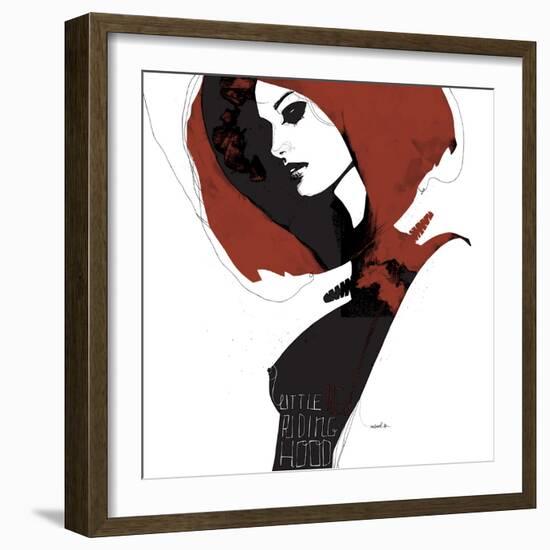 Little Red-Manuel Rebollo-Framed Art Print