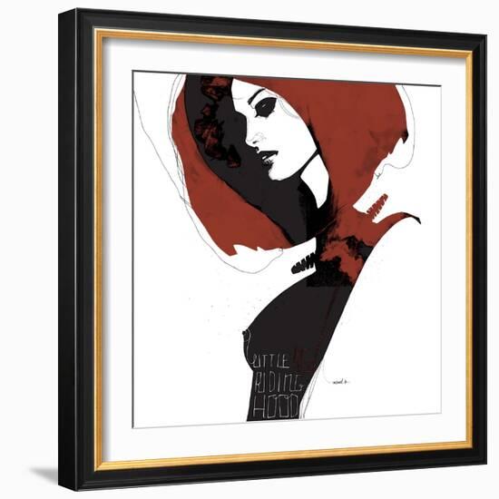 Little Red-Manuel Rebollo-Framed Art Print