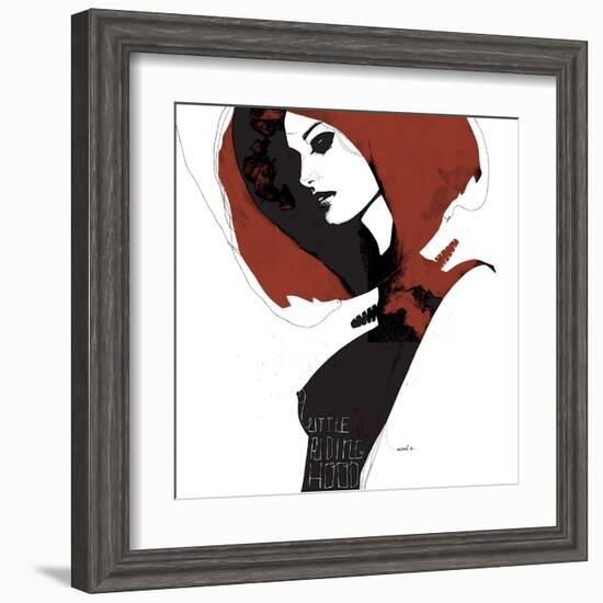 Little Red-Manuel Rebollo-Framed Art Print