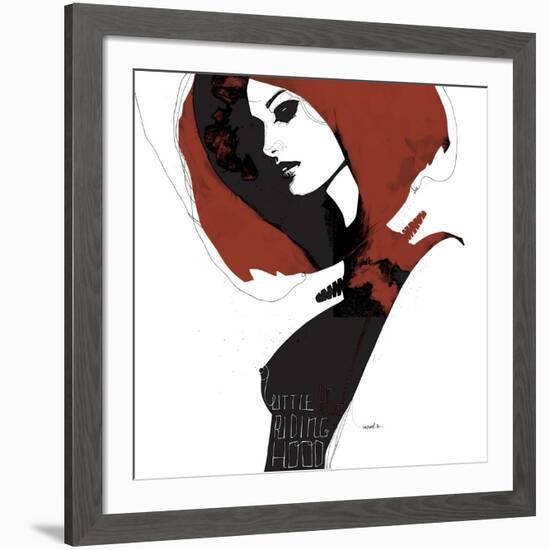 Little Red-Manuel Rebollo-Framed Art Print