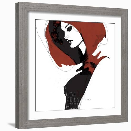 Little Red-Manuel Rebollo-Framed Art Print