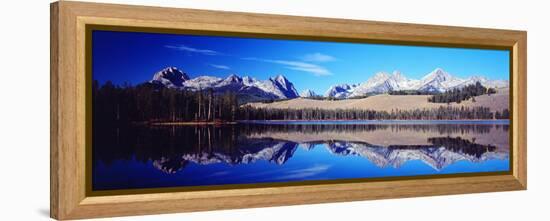 Little Redfish Lake Mountains Id USA-null-Framed Stretched Canvas