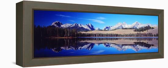 Little Redfish Lake Mountains Id USA-null-Framed Stretched Canvas