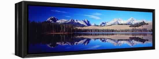 Little Redfish Lake Mountains Id USA-null-Framed Stretched Canvas