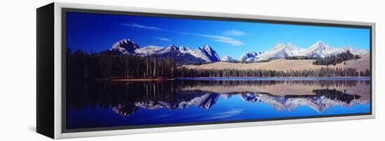 Little Redfish Lake Mountains Id USA-null-Framed Stretched Canvas