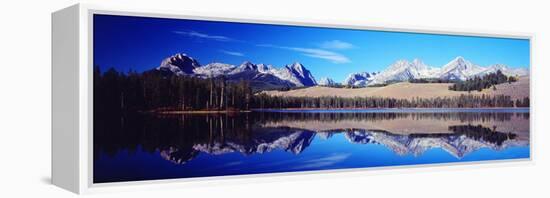 Little Redfish Lake Mountains Id USA-null-Framed Stretched Canvas