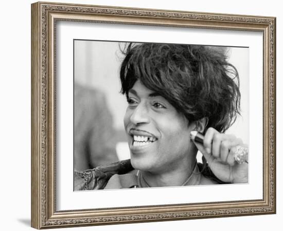 Little Richard Smiles-Associated Newspapers-Framed Photo