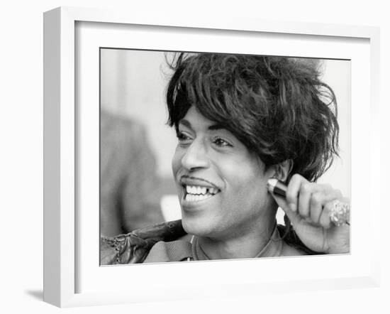 Little Richard Smiles-Associated Newspapers-Framed Photo