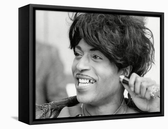 Little Richard Smiles-Associated Newspapers-Framed Stretched Canvas