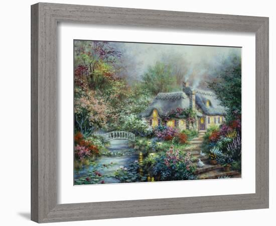 Little River Cottage-Nicky Boehme-Framed Giclee Print