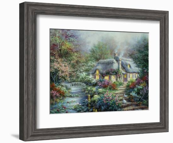 Little River Cottage-Nicky Boehme-Framed Giclee Print