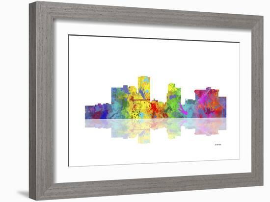 Little Rock Arkansas Skyline 1-Marlene Watson-Framed Giclee Print