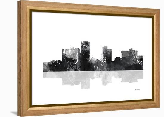 Little Rock Arkansas Skyline BG 1-Marlene Watson-Framed Premier Image Canvas