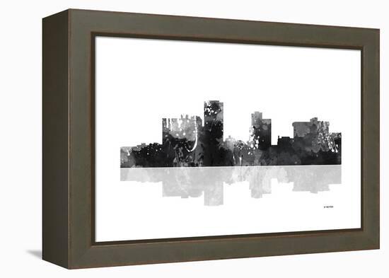 Little Rock Arkansas Skyline BG 1-Marlene Watson-Framed Premier Image Canvas